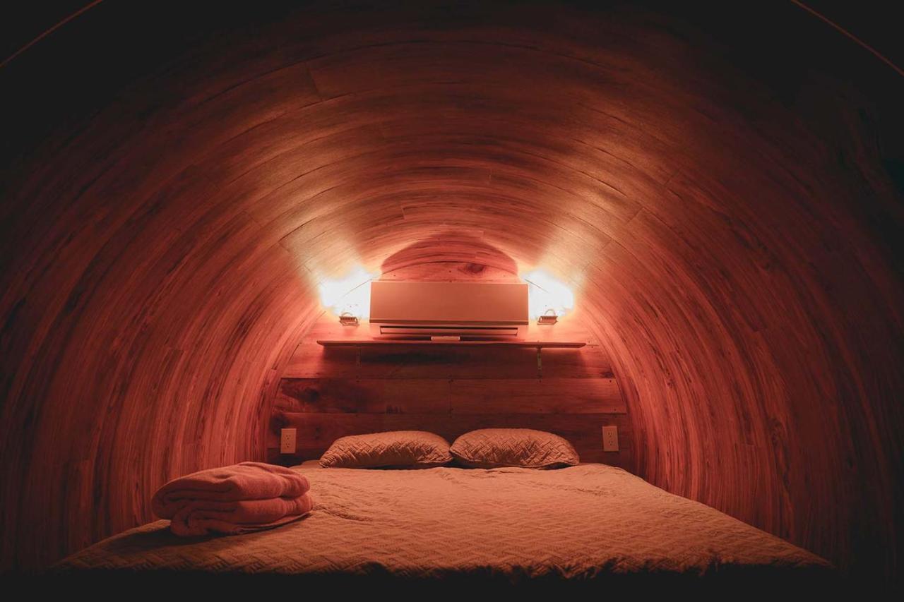 阿雷纳背包客度假村旅馆 La Fortuna 外观 照片 A bedroom in the Earth Ship